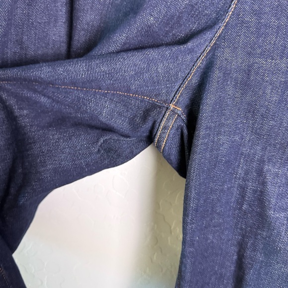 Eileen Fisher Cotton Stretch Denim Straight Jean 18 f19bd Easy Fit Ankle Length - Picture 13 of 14